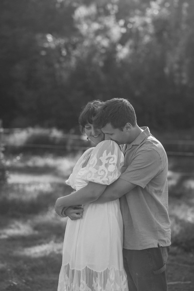 Moxie and Sam at the Upland Coffee trailer